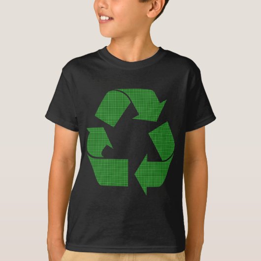 格子状リサイクル Tシャツ (正面)