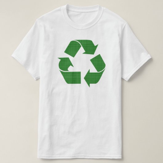 格子状リサイクル Tシャツ (デザイン正面)