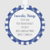 格子状出生児童年度レビューオーナメント オーナメント (裏面)