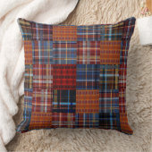 格子状数々のタイルモダンスタイル クッション (ブランケット)