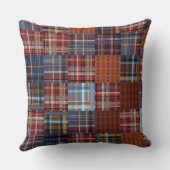 格子状数々のタイルモダンスタイル クッション (裏面)