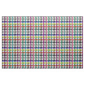 格子状数々のデザインの色の線千鳥格子の ファブリック (ファットクウォーター)