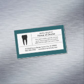 格子状歯科医院磁性 マグネット名刺 (インサイチュ)