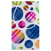 格子状水玉模様 スモールペーパーバッグ (裏面)