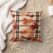 格子状秋紅葉 クッション (ブランケット)