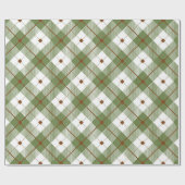 格子状素朴の ラッピングペーパー (フラット)