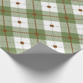 格子状素朴の ラッピングペーパー (角)