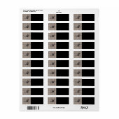 格子状素朴の ラベル (フルシート)