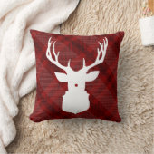 格子状素朴鹿 |スタイリッシュ休日枕 クッション (ブランケット)