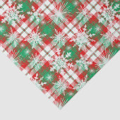格子状雪のクリスマスパターン3 薄葉紙 (詳細)
