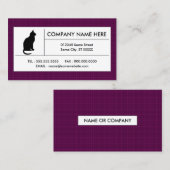 格子猫 名刺 (正面/裏面)