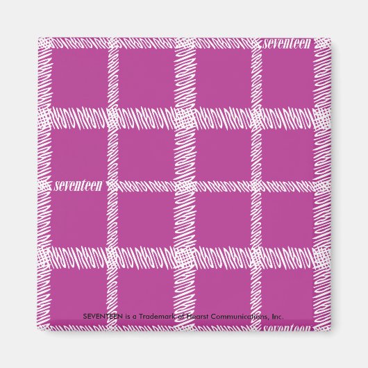 格子紫 マグネット (正面)