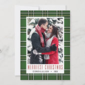 格子緑クラシック |休日の写真 シーズンカード (正面)