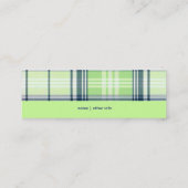 格子縞のお母さんのテレホンカード コーリングカード (裏面)