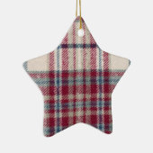 格子縞のシャツ セラミックオーナメント (右)