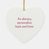 格子縞のシャツ セラミックオーナメント (裏面)