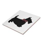 格子縞のスコットランド犬 タイル (側面)