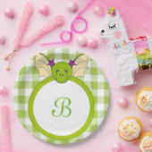 格子縞のドラゴン ペーパープレート (パーティー)