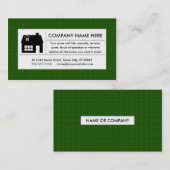 格子縞の家 名刺 (正面/裏面)