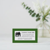 格子縞の家 名刺 (スタンド正面)