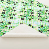 格子縞の毛布 シェルパブランケット (3/4)