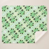 格子縞の毛布 シェルパブランケット (正面(横))