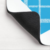 格子縞の水3 マウスパッド (コーナー)