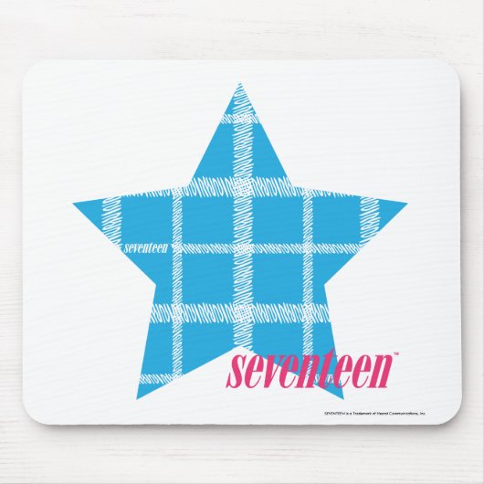 格子縞の水3 マウスパッド (正面)