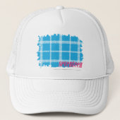 格子縞の水4 キャップ (正面)