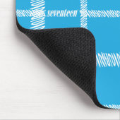 格子縞の水 マウスパッド (コーナー)