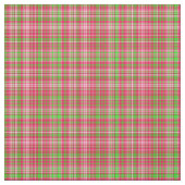 格子縞の生地 – ネオングリーンとピンク27 ファブリック (見本)
