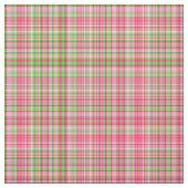 格子縞の生地 – ネオングリーンとピンク36 ファブリック (見本)
