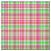 格子縞の生地 – ネオングリーンとピンク41 ファブリック (見本)