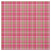 格子縞の生地 – ネオングリーンとピンク42 ファブリック (見本)