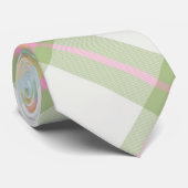 格子縞の男性のタイ – 数々の春の色{S2D22} ネクタイ (ロール)