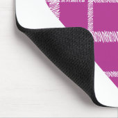 格子縞の紫色2 マウスパッド (コーナー)