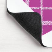 格子縞の紫色3 マウスパッド (コーナー)