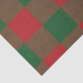 格子縞の赤い緑 薄葉紙 (詳細)