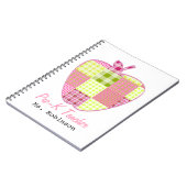 格子縞のAppleの前K先生 ノートブック (左側)