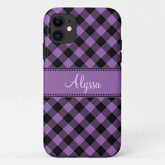 格子縞のiPhone 5の穹窖 Case-Mate iPhoneケース (裏面)