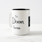 格子縞は新しい黒です ツートーンマグカップ (正面左)