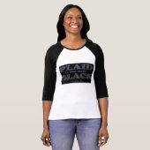 格子縞は新しい黒です! Tシャツ (正面フル)