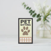 格子縞ペット足 ロイヤリティカード (スタンド正面)