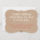 格子縞ホリデーカード シーズンカード (裏面)