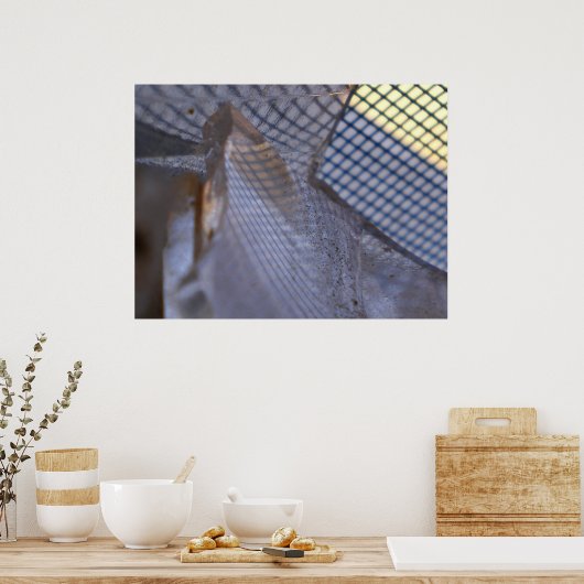 格子縞 ポスター (キッチン)