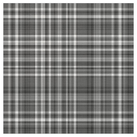 格子縞 – 白黒10 ファブリック (クローズアップ)