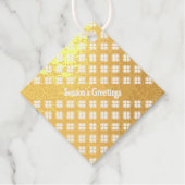 格子金箔 フェイバータグ (正面)