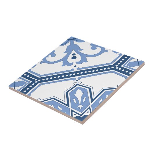 格子開花 タイル (側面)