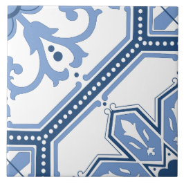 格子開花 タイル