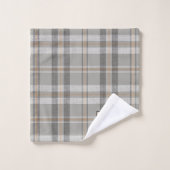 格子雲モダン灰色バスタオルセット バスタオルセット (ウォッシュタオル)